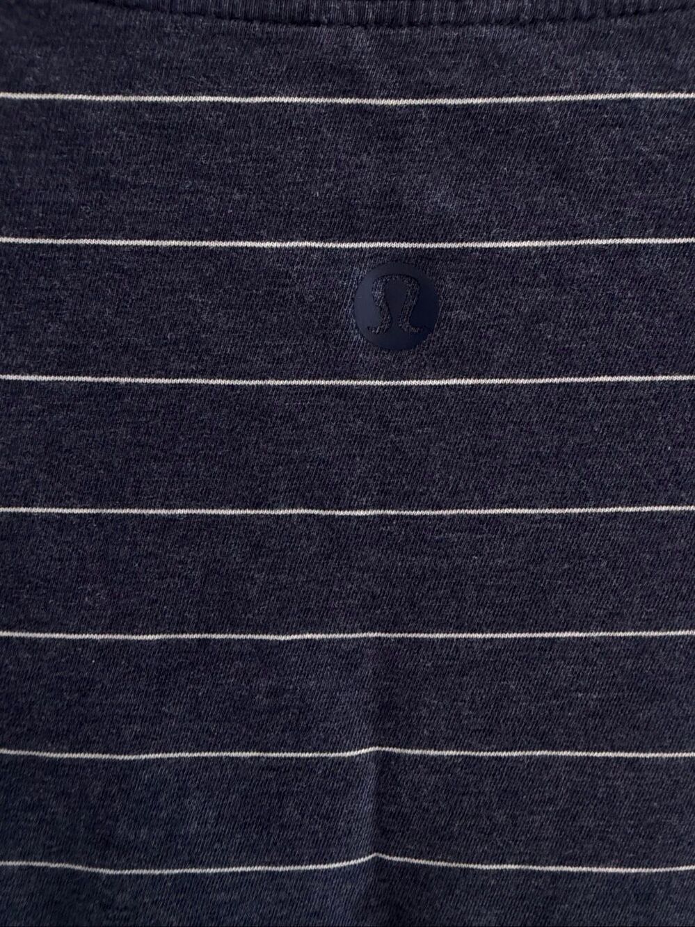 Lululemon Brunswick Muscle Tank Top Heathered Blue Striped Women’s Size XL 14 16 - Picture 3 of 4